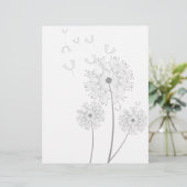 Dandelion pure modern flower art (Standing Front)