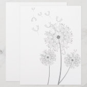 Dandelion pure modern flower art (Front/Back)