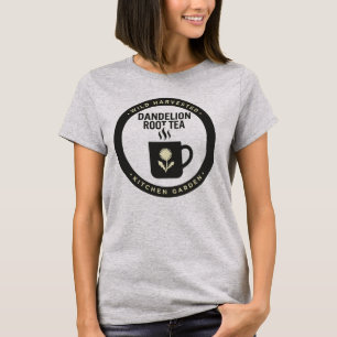 Dandelion Root Tea Apothecary Label Wild Harvested T-Shirt