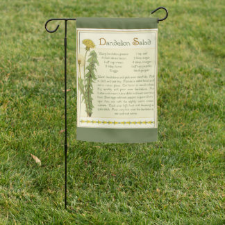 Dandelion Salad Garden Flag
