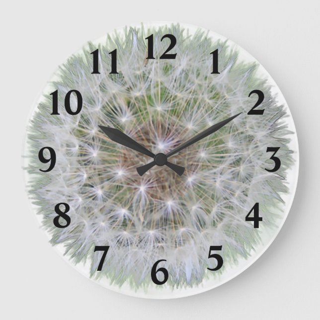 Dandelion Seed Head  Large Clock (Front)