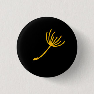 Dandelion seed pinback button