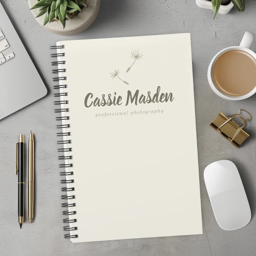 Dandelion Seed Rustic Botanical Business Logo Planner