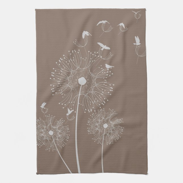 Dandelion Seed Thieves Kitchen Towel (Vertical)