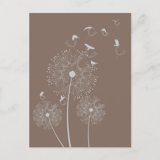 Dandelion Seed Thieves Postcard (Front)