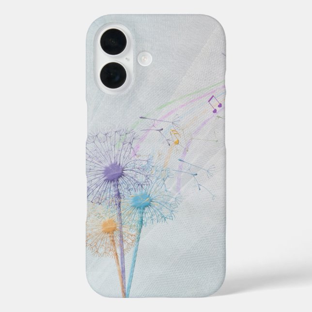 Dandelion seeds and music Case-Mate iPhone case (Back)