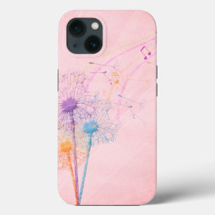 Dandelion Seeds and Music Notes iPhone 13 Case