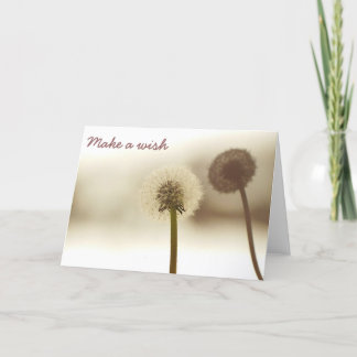 Dandelion shadow card