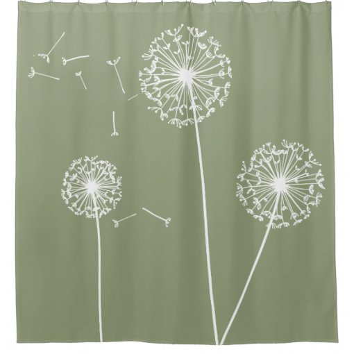 Dandelion Shower Curtain Zazzle