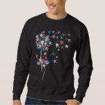 Dandelion Sign Language Flower ASL Womens Girls Mo Sweatshirt