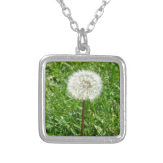 Dandelion Silver Plated Necklace