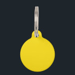 Dandelion (solid color)  Pet ID Tag<br><div class="desc">Dandelion (solid color)</div>