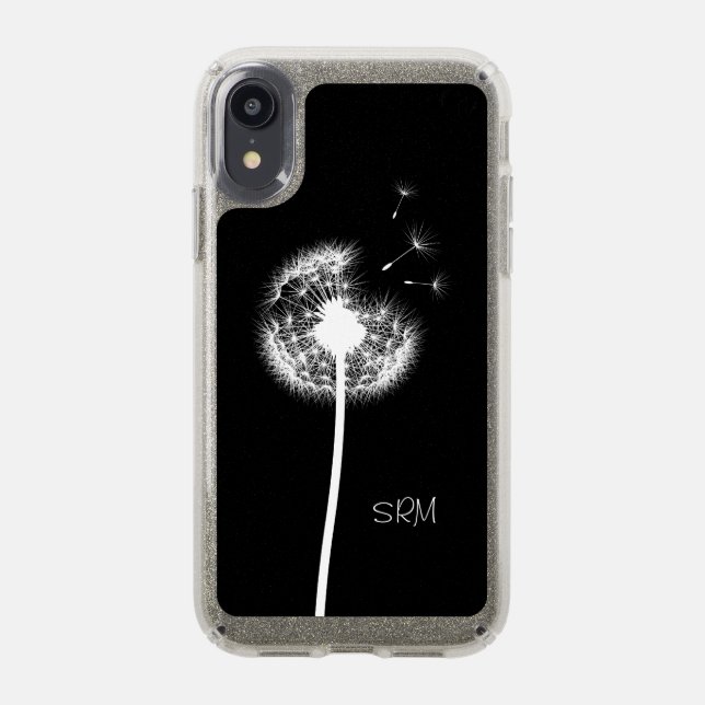Dandelion Speck iPhone XR Case (Front (Black Phone))
