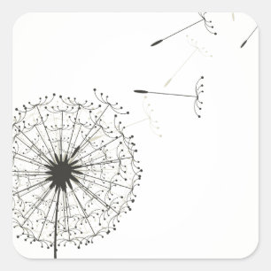 Dandelion Square Sticker