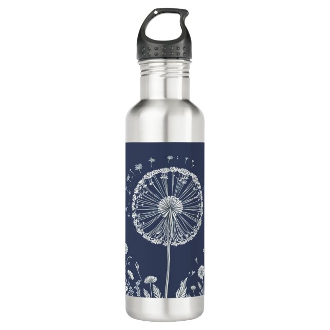 Dandelion Stainless Steel Water Bottle (Front)