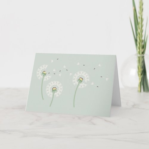 Dandelion Sympathy Greeting Card