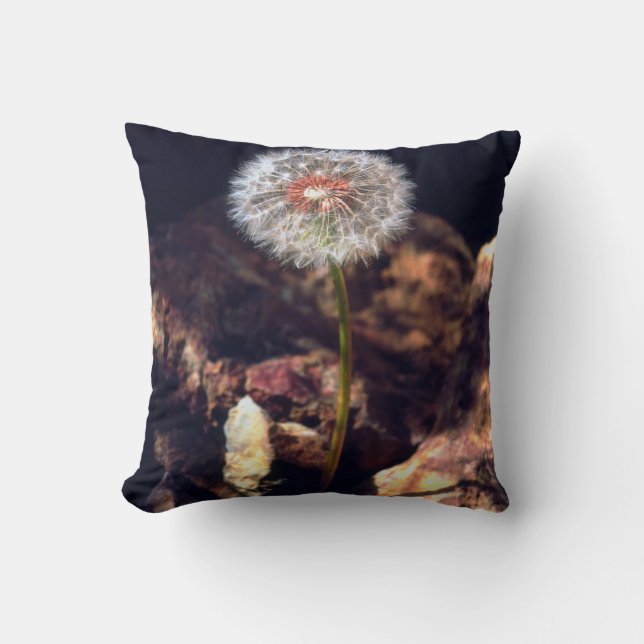Dandelion Throw Pillow (Front)