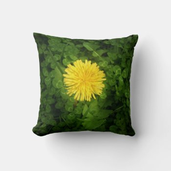 Dandelion Throw Pillow by usadesignstore at Zazzle