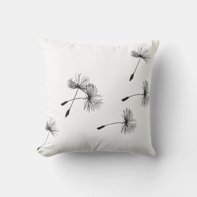 dandelion throw pillow (Front)