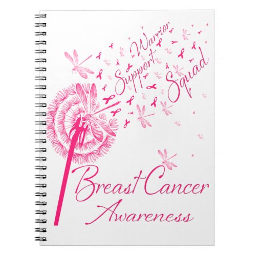 Dandelion Warrior Support Squad Breast Cancer Notebook