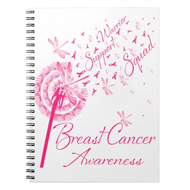 Dandelion Warrior Support Squad Breast Cancer Notebook (Front)
