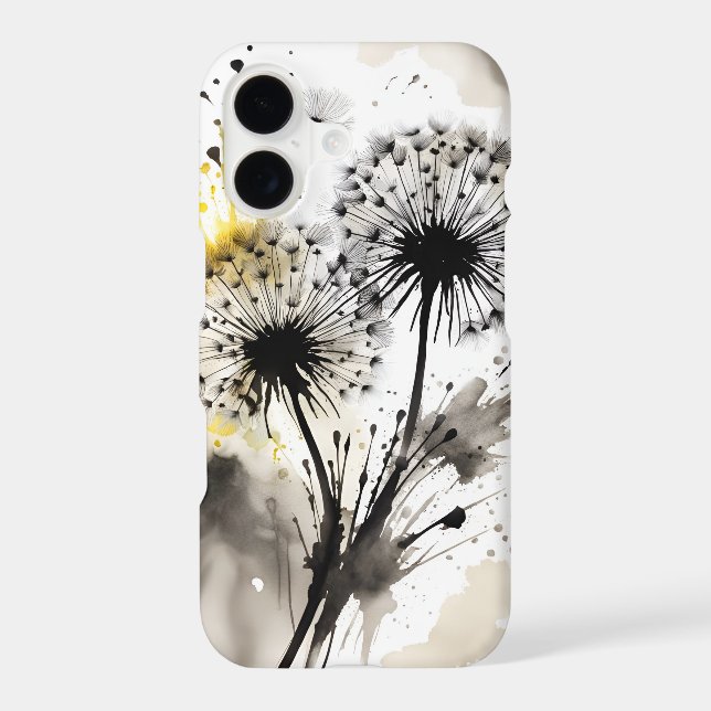 Dandelion - Watercolor flowers Case-Mate iPhone Case (Back)