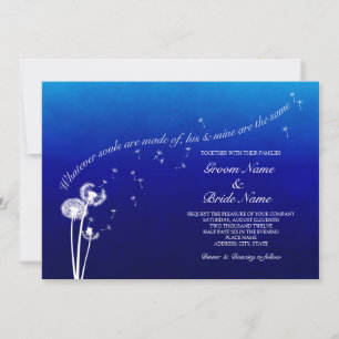 Dandelion Wedding Invitation