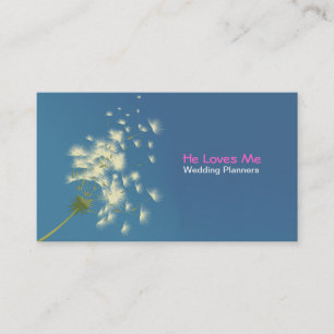 dandelion wedding planners business card