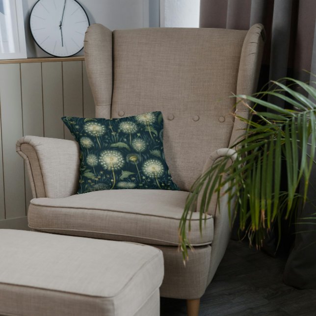 Dandelion Whispers Throw Pillow (Creator Uploaded)