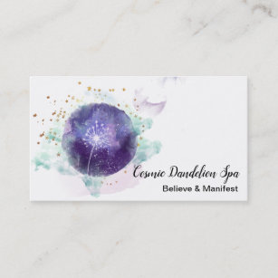 *~* Dandelion Wish Cosmo Stars Universe Sky Business Card