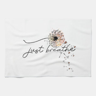 Dandelion Wish Kitchen Towel Sunset Butterflies