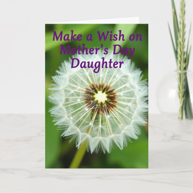 Dandelion Wish Mothers Day Card (Front)