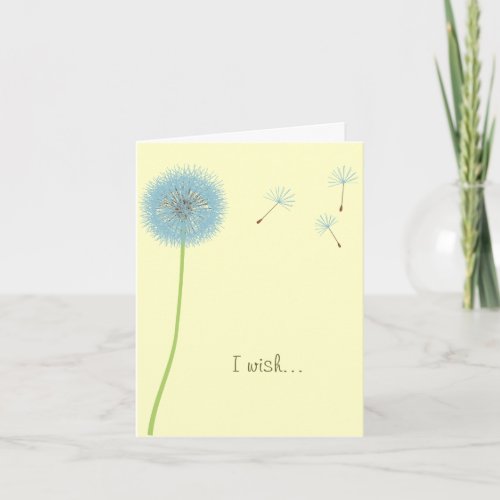 Dandelion Wish _ Motivational Card