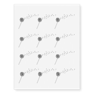 Dandelion Wish Temporary Tattoos