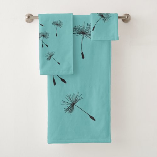 Dandelion Wishes Design Bath Towel Set