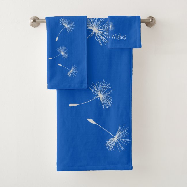 Dandelion Wishes Design Bath Towel Set
