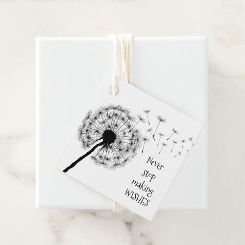 Dandelion Wishes Design Favor Tags