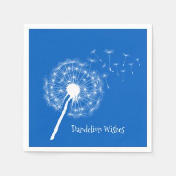 Dandelion Wishes Design Paper Napkins by SjasisDesignSpace at Zazzle