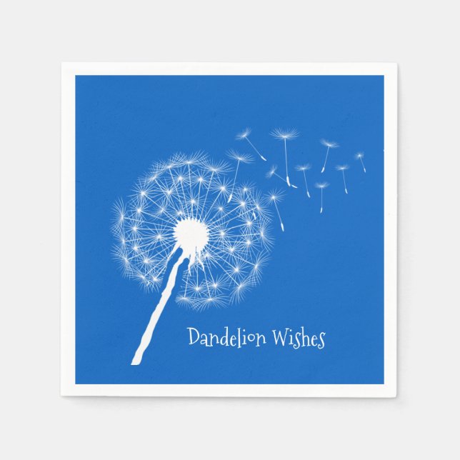 Dandelion Wishes Design Paper Napkins (Front)