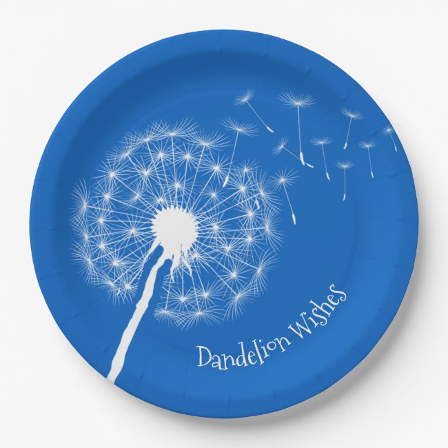 Dandelion Wishes Design Paper Plates