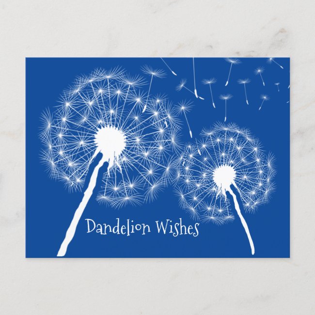 Dandelion Wishes Design Postcard
