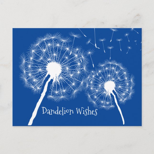 Dandelion Wishes Design Postcard (Front)