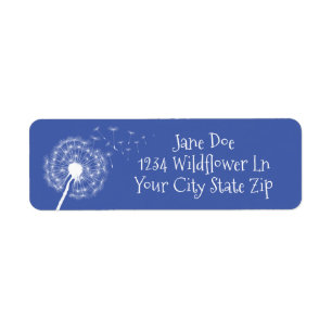 Dandelion Wishes Design Return Address Label