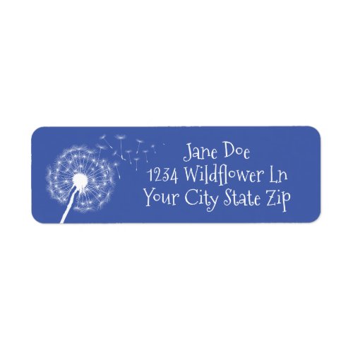 Dandelion Wishes Design Return Address Label