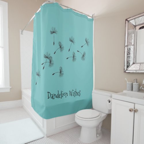 Dandelion Wishes Design Shower Curtain