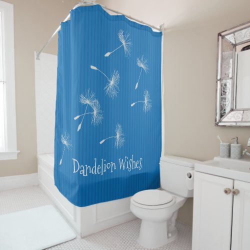 Dandelion Wishes Design Shower Curtain