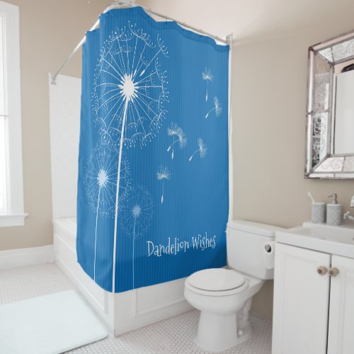 Dandelion Wishes Design Shower Curtain