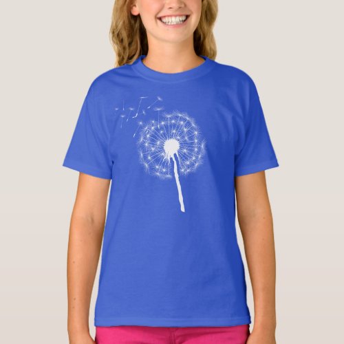 Dandelion Wishes Design Tee Shirt
