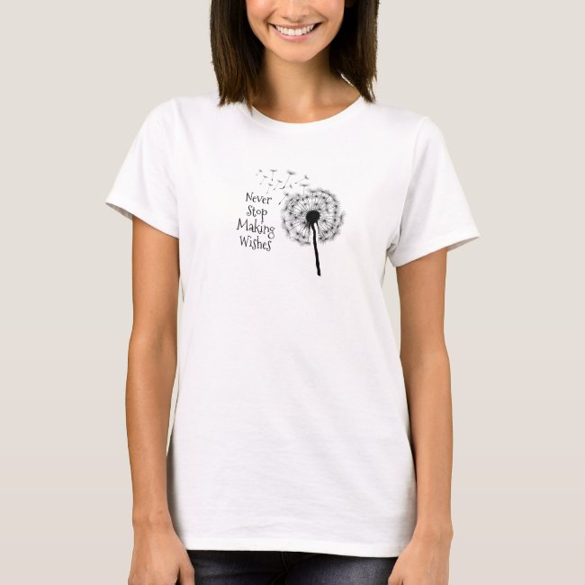 Dandelion Wishes Design Tee Shirt