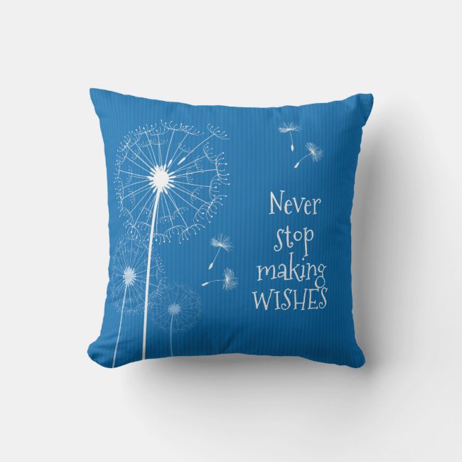 Dandelion Wishes Design Throw Pillow